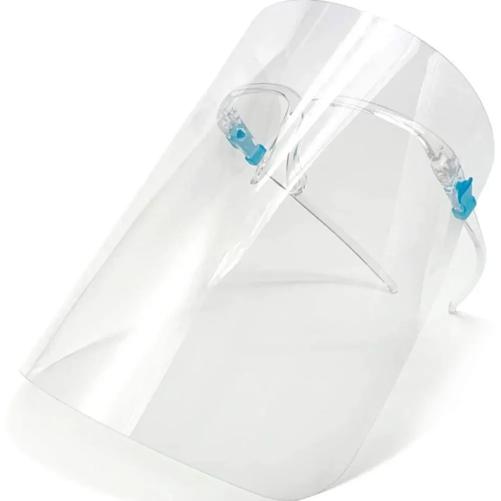 Safety Goggle Face Shield, Clear, Pack of 10